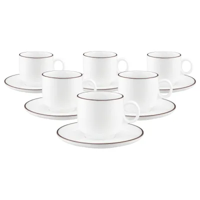 Seltmann Weiden Cappuccinotassen mit Untertassen Sento Home Pure Lines 300 ml 6er Set