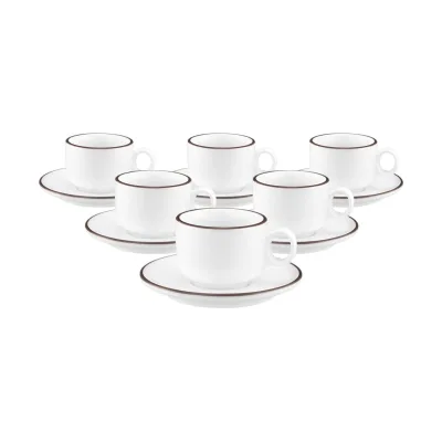 Seltmann Weiden Espressotassen mit Untertassen Sento Home Pure Lines 80 ml 6er Set