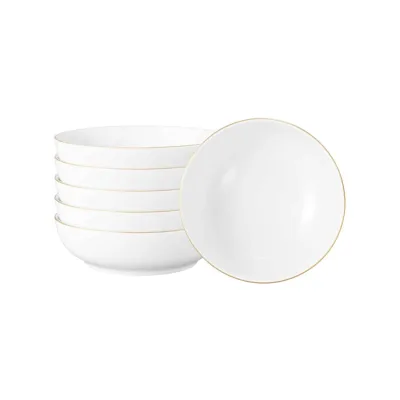 Seltmann Weiden Foodbowls Liberty Goldrand ø 25 cm 6er Set