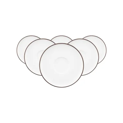 Seltmann Weiden Kombiuntertassen Sento Home Pure Lines ø 16,2 cm 6er Set