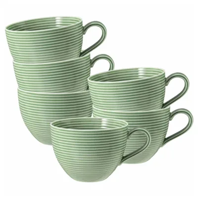 Seltmann Weiden Milchkaffeetassen Beat Color Glaze 0,35 l 6er Set