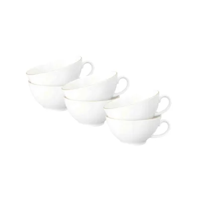 Seltmann Weiden Teetassen Liberty Goldrand 140 ml 6er Set