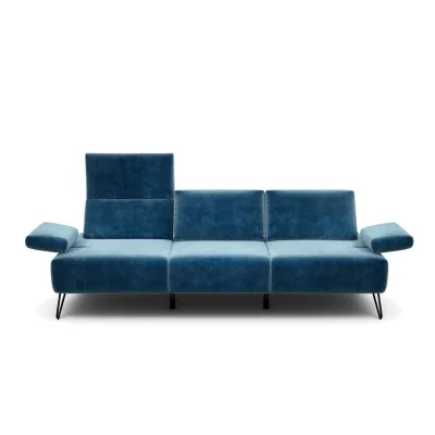 Sensoo 3-Sitzer-Sofa Cosy Blau 234-264x85x86-94 cm