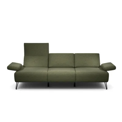 Sensoo 3-Sitzer-Sofa Cosy Waldgrün 234-264x85x86-94 cm