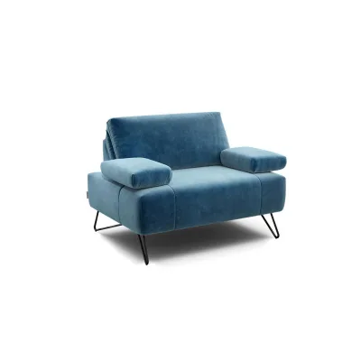 Sensoo Sessel Cosy Blau 114-142x85x86-94 cm