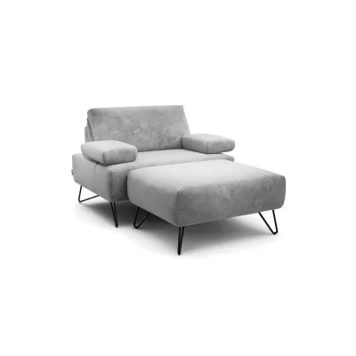 Sensoo Sesselset Cosy Hellgrau 114-142x85x86-94 cm