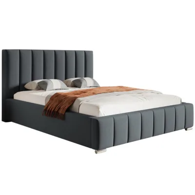 Sepro Meble Bett Schwarz, Graphit 120x200 cm