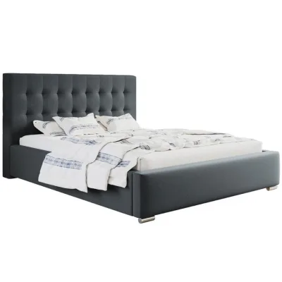Sepro Meble Bett Schwarz, Graphit 140x200 cm