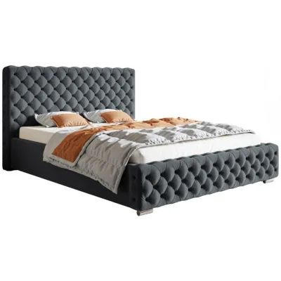Sepro Meble Bett Schwarz, Graphit, Grau 180x200 cm