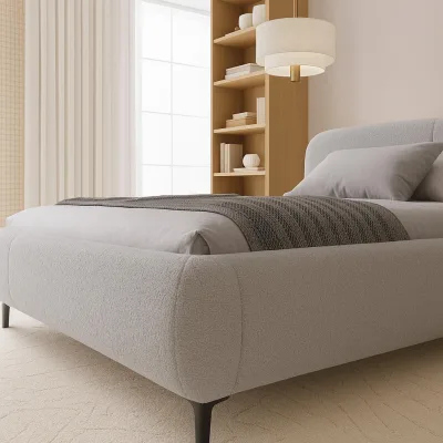 Sepro Meble Bett Schwarz, Grau 160x200 cm