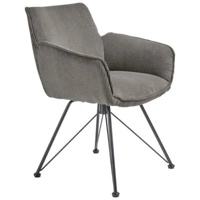 SetOne by Musterring Armlehnstuhl Grau 60x84x65 cm