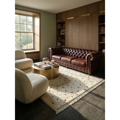 Shaggy-Teppich Polypropylen Creme 200x290 cm - ATRIO   Kadima Design