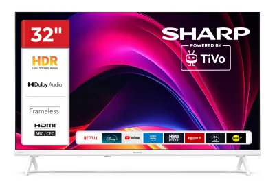 Sharp 32HE2745EW Fernseher 32 Zoll Smart TV powered by TiVo - HDR Fernseher mit HD Auflösung (2026)