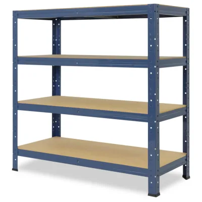 shelfplaza Schwerlastregal Blau 80x90x40 cm
