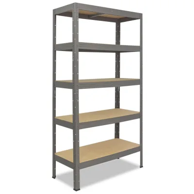 shelfplaza Schwerlastregal Grau 100x200x45 cm