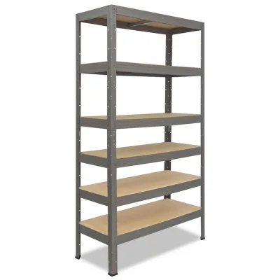 shelfplaza Schwerlastregal Grau 75x200x45 cm