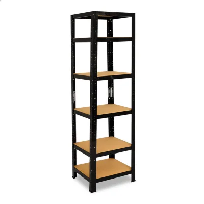 shelfplaza Schwerlastregal Schwarz 50x200x50 cm
