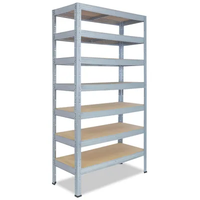 shelfplaza Schwerlastregal Silber 100x200x30 cm