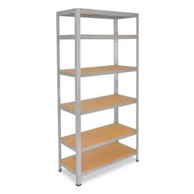 shelfplaza Schwerlastregal Silber 110x230x23 cm