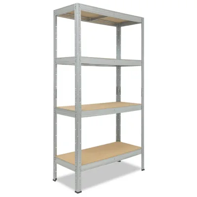 shelfplaza Schwerlastregal Silber 120x200x50 cm