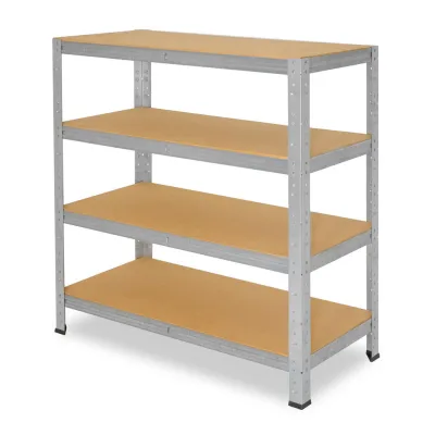 shelfplaza Schwerlastregal Silber 30x100x40 cm