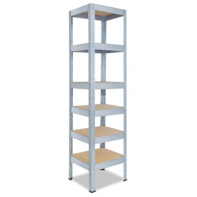shelfplaza Schwerlastregal Silber 50x200x50 cm
