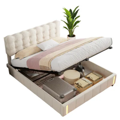 Shopentra Polsterbett Beige 160x200 cm