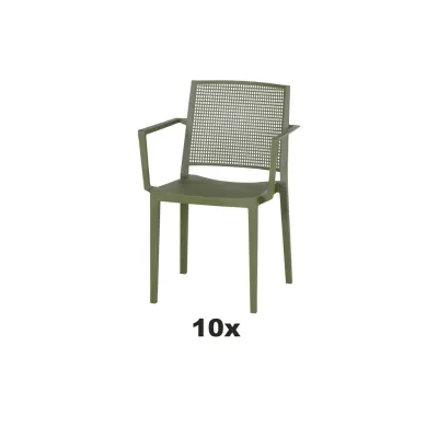 Siena Garden Gartensessel-Set Urban Lights Grün 57x80x56 cm