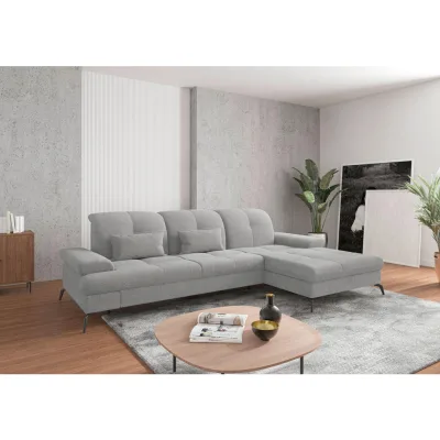 Sit & More Ecksofa Hellgrau 279x185 cm