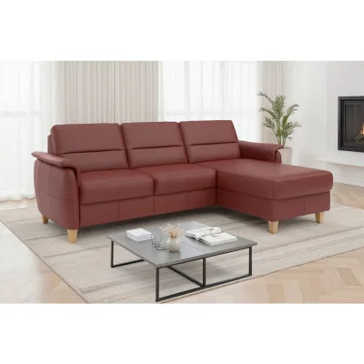 Sit & More Ecksofa Palmera E Rotbraun 244x163 cm