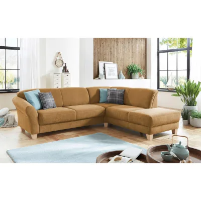 Sit & More Ecksofa Senfgelb 257x212 cm