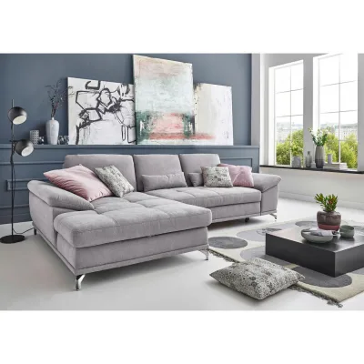 Sit & More Ecksofa Silber 301x176 cm