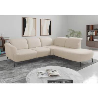 Sit & More Ecksofa ZOE E Creme 300x267 cm