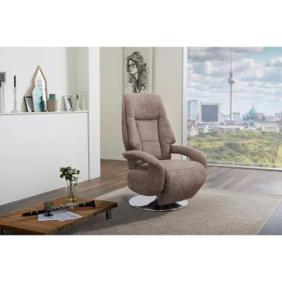 Sit & More Relaxsessel Taupe 74x111x77 cm