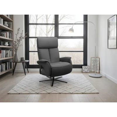 Sit & More Relaxsessel TV Triple Seven Xtra Large S1 Schwarz 86x111x86 cm