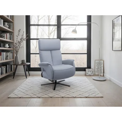 Sit & More Relaxsessel TV Triple Seven Xtra Large XL Graublau 86x120x86 cm