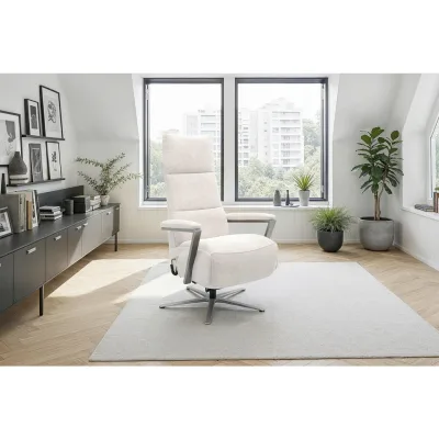Sit & More Relaxsessel TV Vario Comfort E L3 Creme 70x128x85 cm