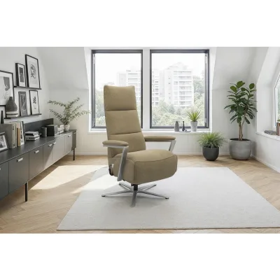 Sit & More Relaxsessel TV Vario Comfort E L3 Olivgrün 70x128x85 cm