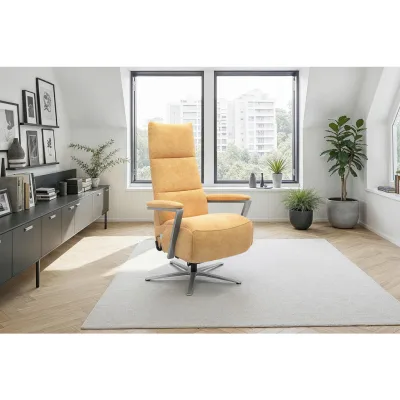 Sit & More Relaxsessel TV Vario Comfort E M2 Gelb 70x126x85 cm