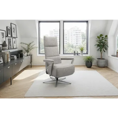 Sit & More Relaxsessel TV Vario Comfort E M2 Silber 70x126x85 cm