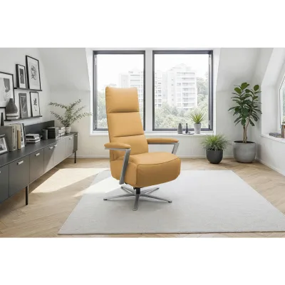 Sit & More Relaxsessel TV Vario Comfort E S1 Currygelb 70x124x85 cm