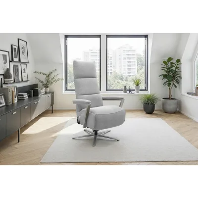 Sit & More Relaxsessel TV Vario Comfort E S1 Hellgrau 70x124x85 cm