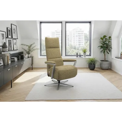 Sit & More Relaxsessel TV Vario Comfort E S1 Olivgrün 70x124x85 cm