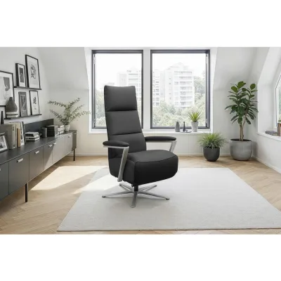 Sit & More Relaxsessel TV Vario Comfort E S1 Schwarz 70x124x85 cm