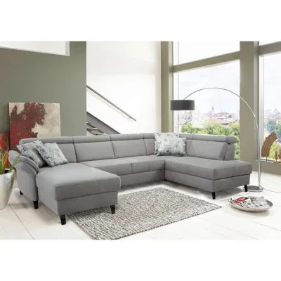 Sit & More Wohnlandschaft Hellgrau 317x193 cm