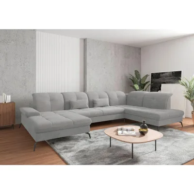 Sit & More Wohnlandschaft Hellgrau 357x231 cm