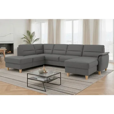 Sit & More Wohnlandschaft Palmera E Mokka 308x212 cm