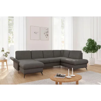 Sit & More Wohnlandschaft Rochelle E Graphit 314x195 cm