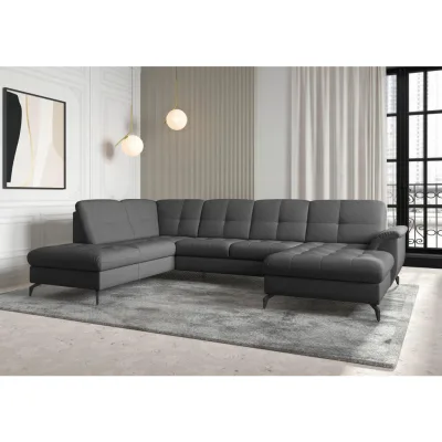 Sit & More Wohnlandschaft Zora E Dunkelgrau 319x212 cm