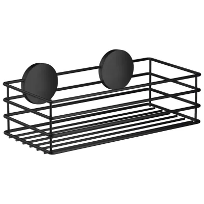 Smedbo Duschkorb Beslagsboden Körbe Schwarz 25x5x12 cm